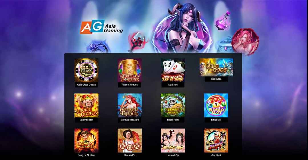 AG slot có kho trò chơi đa dạng để người chơi thỏa sức