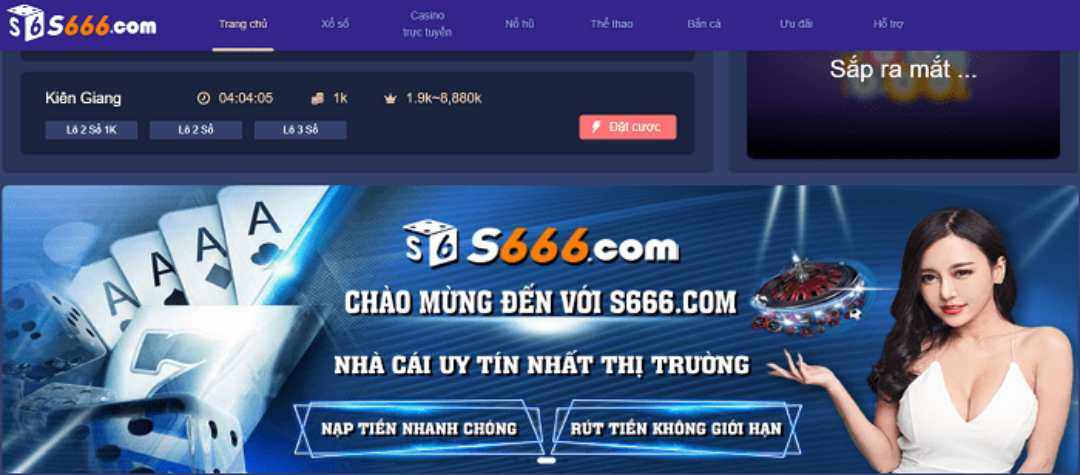 S666 là trang web đánh bạc uy tín nhất toàn cầu